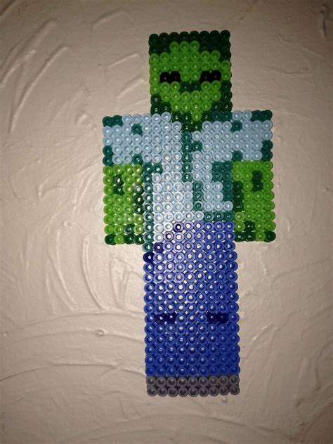 Zombie Minecraft Perler Beads