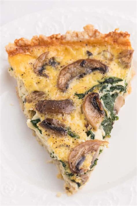 Easy Spinach Mushroom Quiche Recipe Simply Stacie