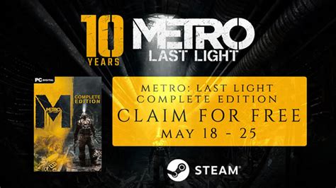 発売10周年を祝うpc版「metro Last Light」の期間限定無料配布がアナウンス、実施は5月18日から « Doope 国内外の