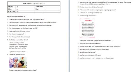 Soal Ulangan Harian Kelas Sd Mi Tema Antapedia