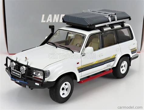 Nzg Vakf Scale Toyota Land Cruiser J With Roof Pack White