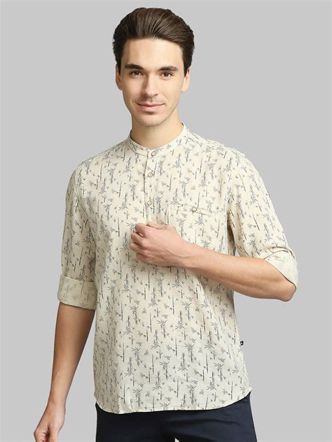 Buy Parx Men Grey Slim Fit Printed Casual Shirt Shirts For Men 16476092 Myntra