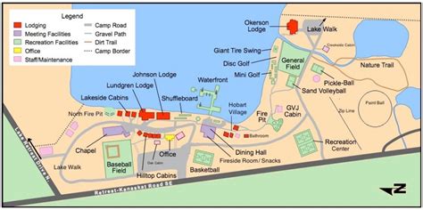 Grounds Map Lake Retreat Camp