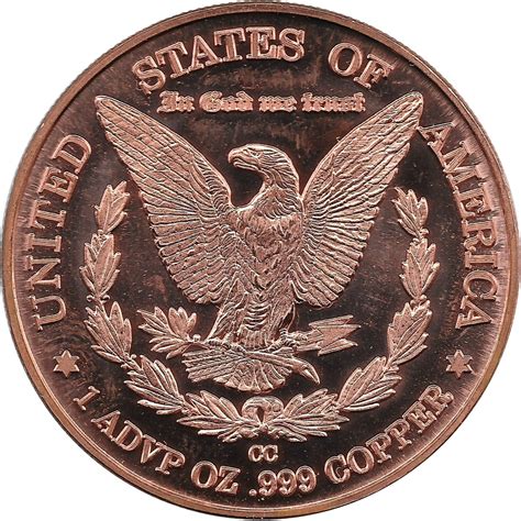 1 Oz Copper Morgan Dollar United States Numista