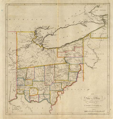 1814 Ohio Ohio Map Ohio History Old Maps