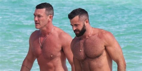 Luke Evans Boyfriend Fran Tomas Enjoy A Beach Day Together In Miami