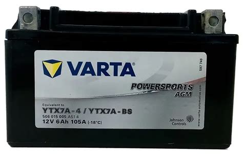 Akumulator Varta Ytx7a Bstx7a Bs 12v 6ah 105a Akumulatory Moto