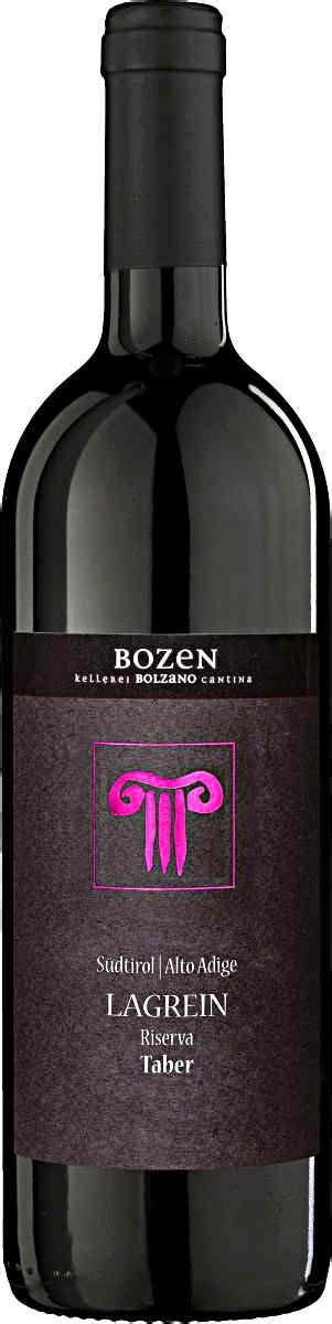 Taber Lagrein Riserva Doc Kellerei Bozen Rotwein Wein Shop