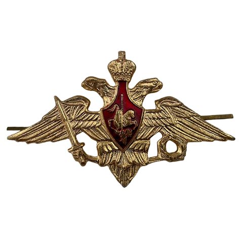 Russian Ussr Army Military Uniform Imperial Eagle Hat Cap Beret Metal