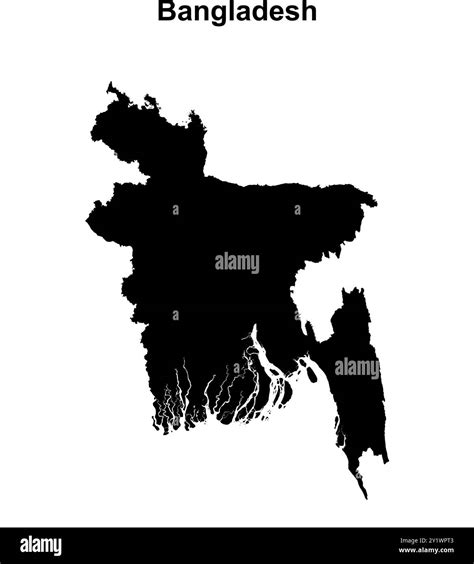 Bangladesh Map Black And White Stock Photos Images Alamy