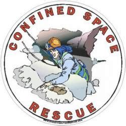 Confined Space Rescue Stickers, Decals & Bumper Stickers