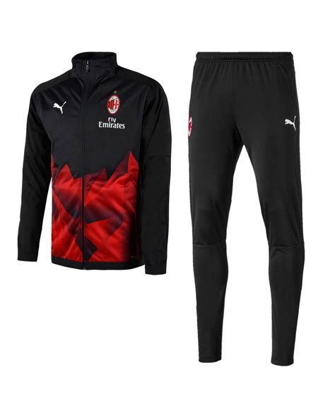 Chándal Pre Match Ac Milan 20192020 Stadium Rojo Negro