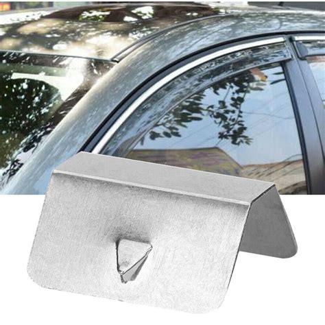 New Universal Car Wind Rain Deflector Channel Stainless Steel Fixing