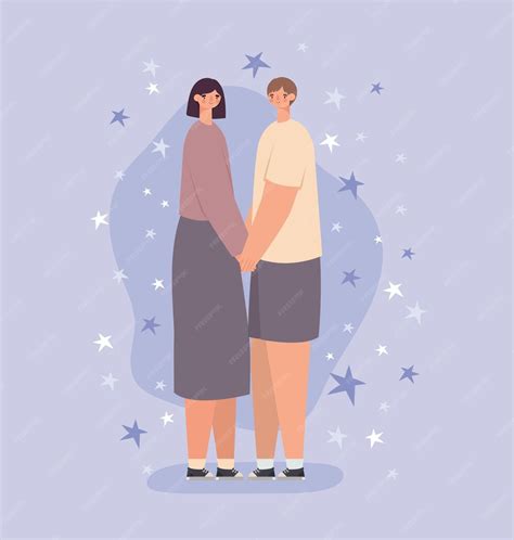 Premium Vector Romantic Couple Design