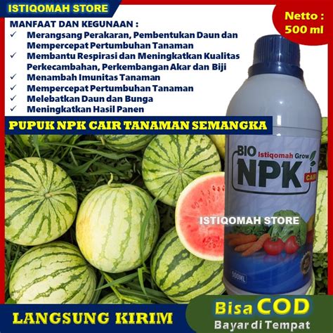 Jual ISTIQOMAH GROW 500ml Pupuk NPK Cair Tanaman Mempercepat