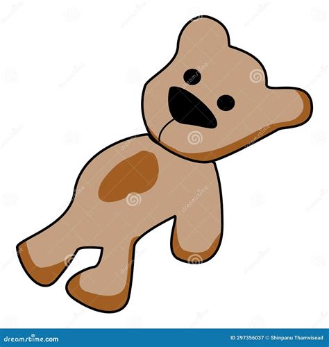 The Depression Cartoon Brown Teddy Bear Sad Teddy Bear Stock