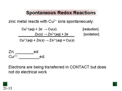 Electrochemistry Spontaneity Of Redox Reactions Electrochemistry