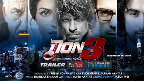 'don 3' official trailer | don 3 movie review | don 3 movie song - YouTube