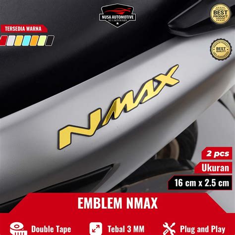 Jual Ijk Emblem Nmax 3d Logo Nmax Jepang 2pcs Emblem Motor Sticker