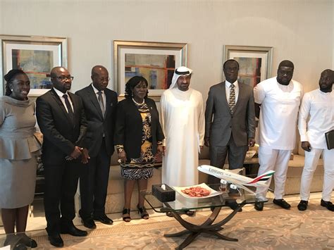 His Highness Sheikh Ahmed Bin Saeed Al Maktoum Receives Vip Visitors From Ghana