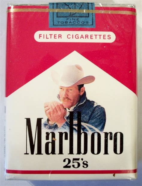 Marlboro 25s Filter Vintage American Cigarette Pack Cigarette