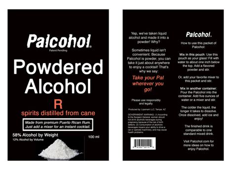 Powdered Alcohol Lehrman Beverage Law