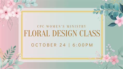 Women S Ministry Floral Design Class Covenant Park Church