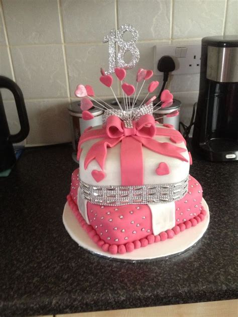 18th Birthday Cake Tiered Cakes Birthday 18th Birthday Cake For Girls