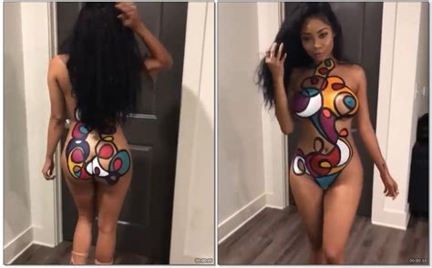 Naked Black Woman Showing Off With Body Paint Cnn Amador