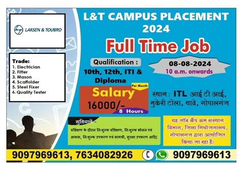 Larsen Toubro Campus Placement A Z Job