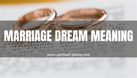 Marriage Dream Meaning About A Lifelong Commitment Spiritual