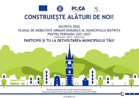 Puteți contribui la Planul de Mobilitate Urbană Durabilă în Bistrița