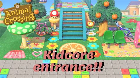 Kidcore Entrance Speed Build Acnh Inspiration 🍎 Youtube