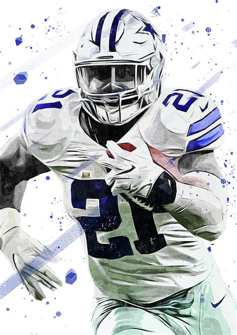 Ezekiel Elliott Digital Art By Smh Yrdbk Fine Art America