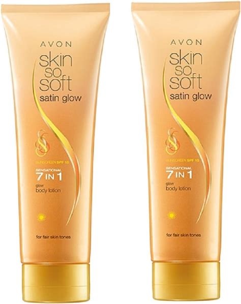 2 X Avon Skin So Soft Enhance And Glow Sensational 7 In 1 Glow Body