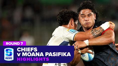 Chiefs V Moana Pasifika Highlights Round 7 Super Rugby Pacific 2024