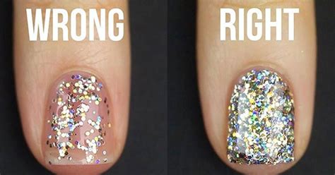 How To Apply Glitter Nail Polish The Right Way Teen Vogue