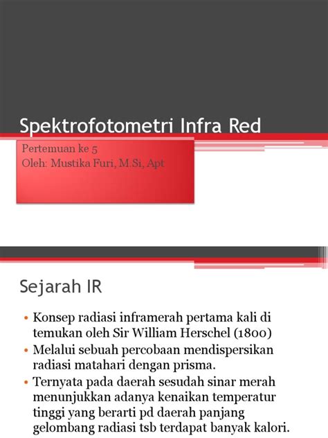 Spektrofotometri Infra Red | PDF