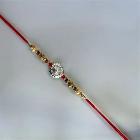 Fancy Rakhis Multicolor 13 25Inch Handmade Silver Rakhi At Rs 130 Piece