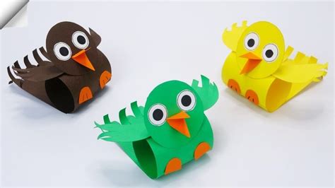 Easy Paper Birds Diy Paper Toys Bird Paper Craft Paper Birds Diy
