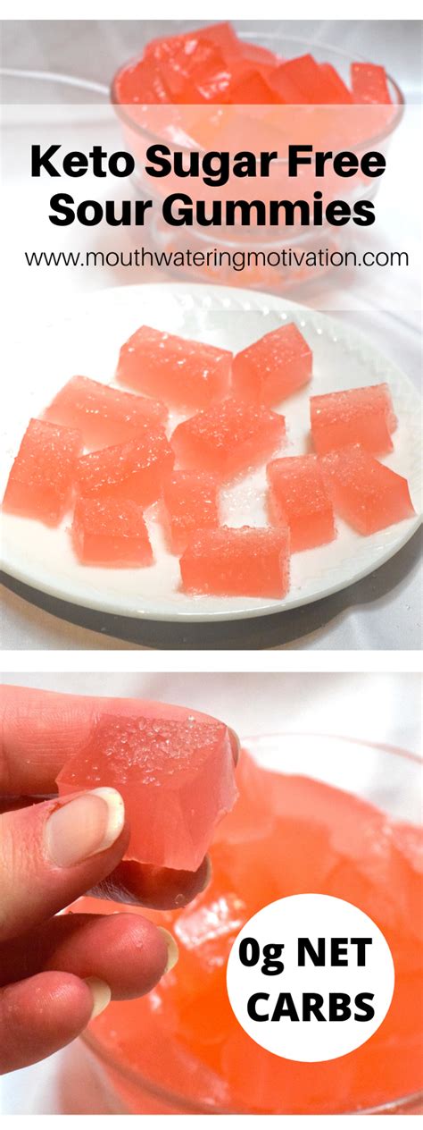 Keto Sugar Free Sour Gummies | Recipe | Sugar free candy recipes ...