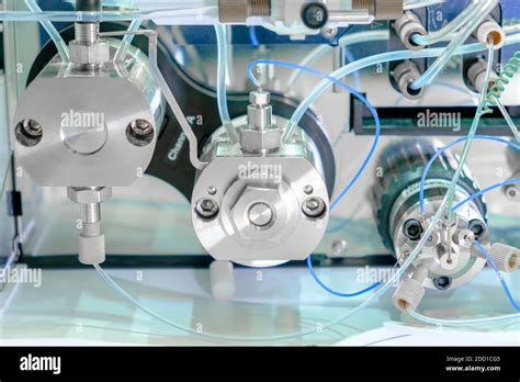 Binary Pump In Hplc System High Performance Liquid Chromatography At