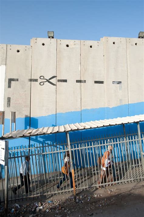 Israeli Checkpoint Editorial Image Image Of Truck Army