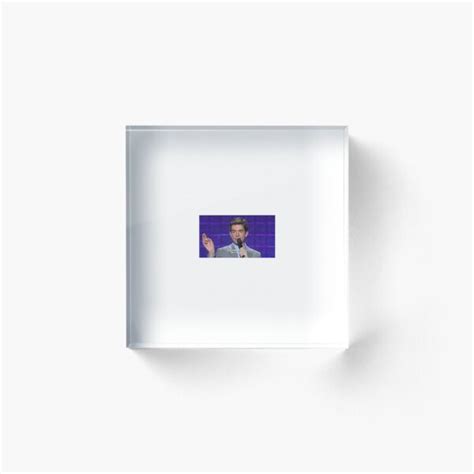 John Mulaney I Will Pepper The Fact That I Am Gay Acrylic Block By Ben Berk Redbubble