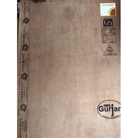 CORKWOOD Brown Gurjan Plywood Grade Bwr Size 8 X 4 Feet At Best