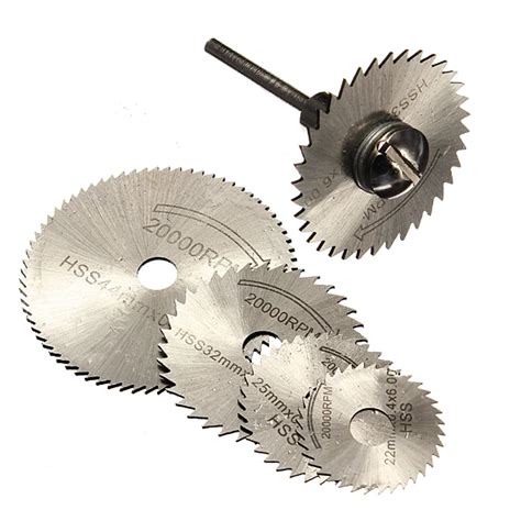 6pcsset Hss Mini Circular Saw Blade Rotary Tool For Dremel Metal Cutter Power Tool Set Wood