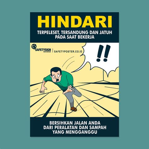 Poster K3 Di Tempat Kerja Lukisan