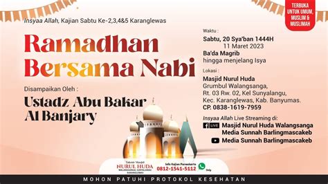 LIVE Ramadhan Bersama Nabi Ustadz Abu Bakar Al Banjary YouTube