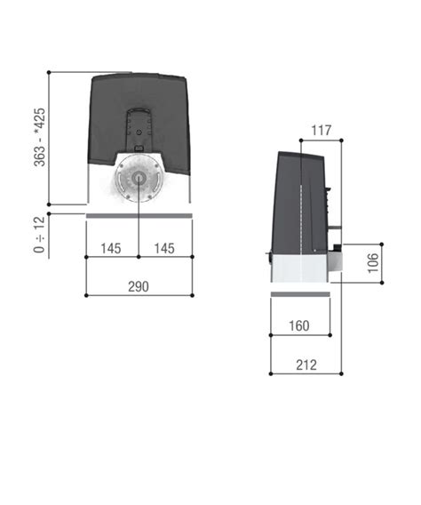 KIT BXV CONNECT LINE 400kg 24V Automatisme Portails Coulissants