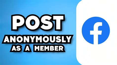 How To Post Anonymously On Facebook Group As A Member Guide